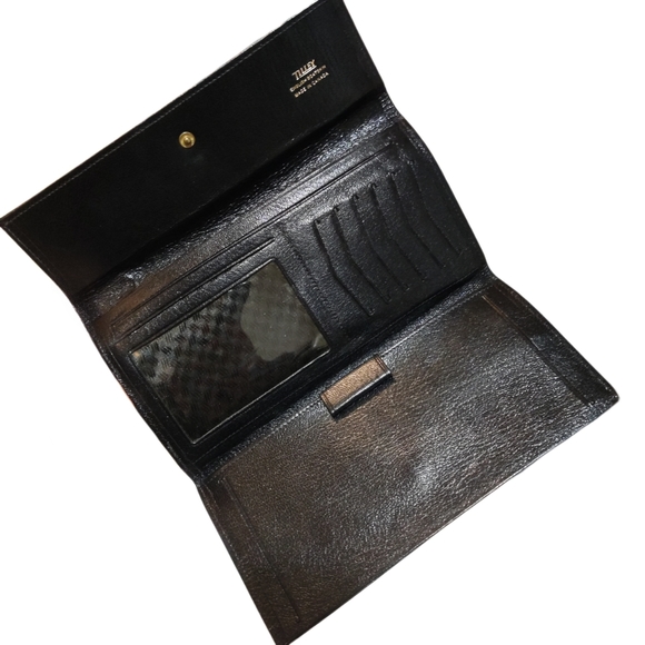 Tilley black leather wallet - Picture 3 of 5